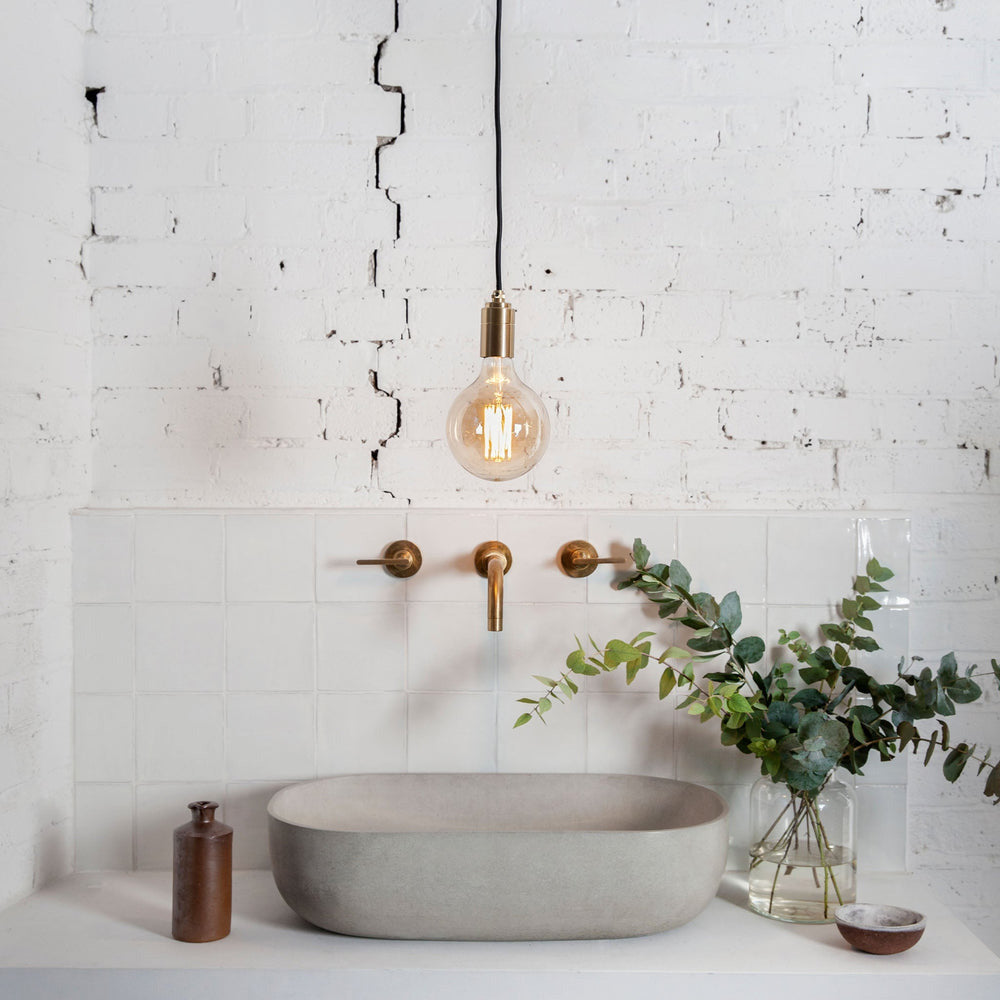 Gaia Pendant Light in bathroom.