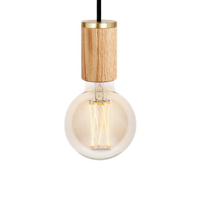Knuckle Elva Pendant Light in Oak/Tinded.