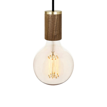 Knuckle Gaia Pendant Light in Walnut.