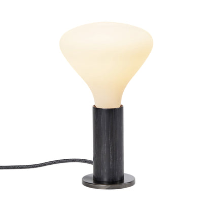 Knuckle Noma Table Lamp in Blackened Oak.