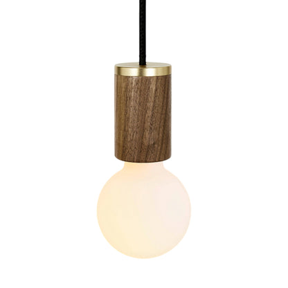 Knuckle Porcelain Pendant Light in Walnut (Porcelain II).