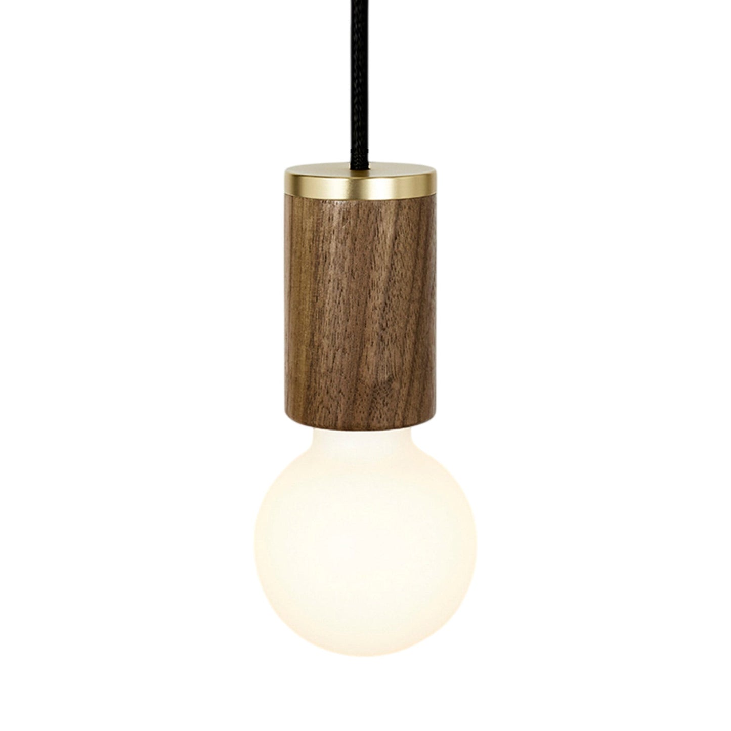 Knuckle Porcelain Pendant Light in Walnut (Sphere II).
