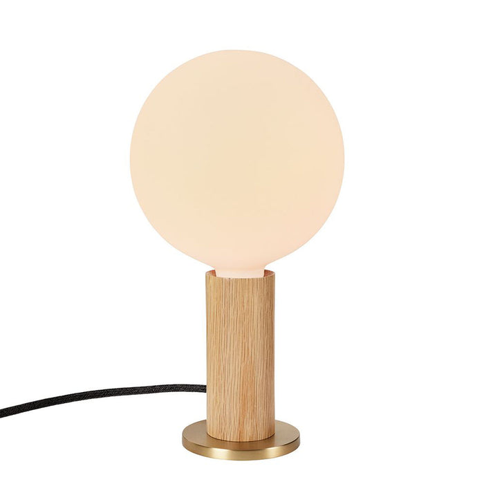 Knuckle Sphere IV Table Lamp in Oak.