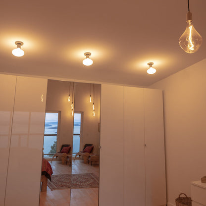 Lochan Oval Outdoor Wall Light in living room.