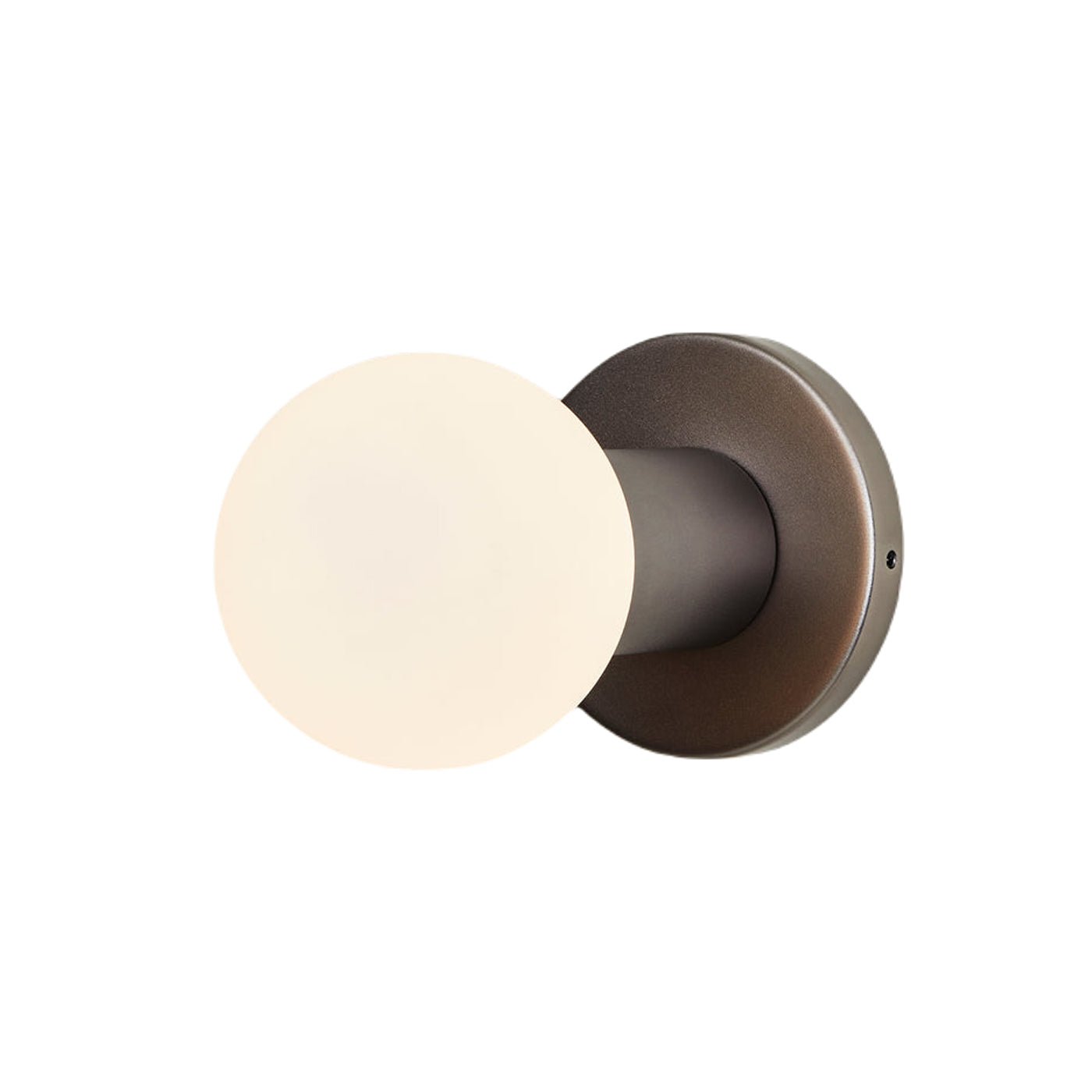 Lochan Sphere III Outdoor Wall Light in Graphite.
