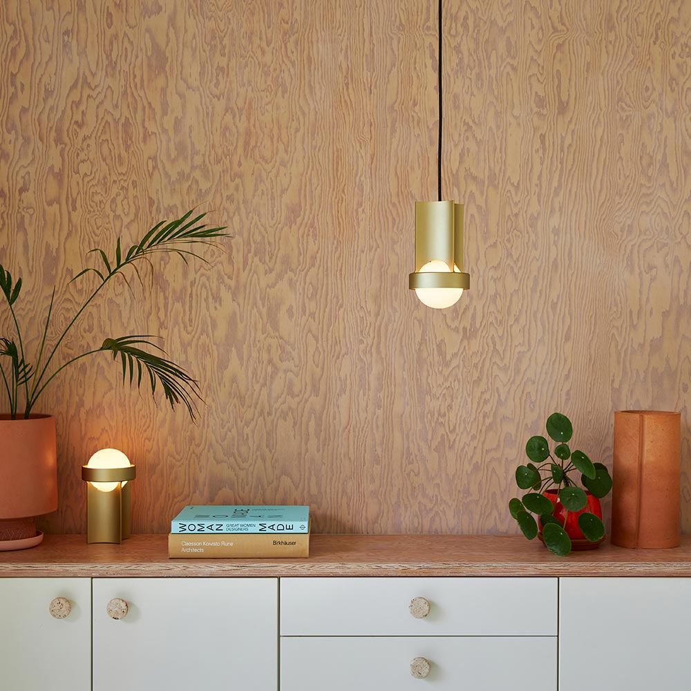 Loop Pendant Light in living room.