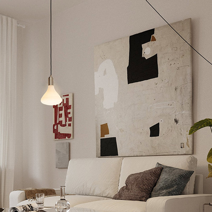 Noma Plug-In Pendant Light in living room.