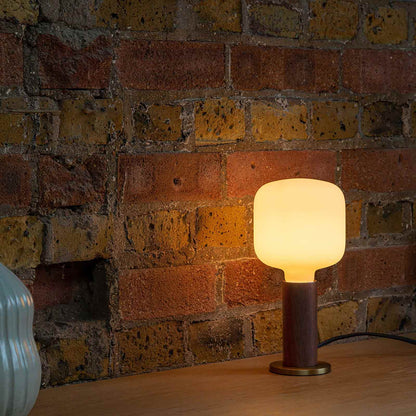 Oblo Medium Base T40 Type LED Bulb in living room.