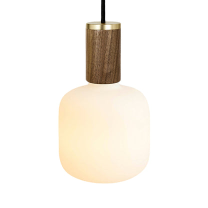 Oblo Pendant Light in Walnut.