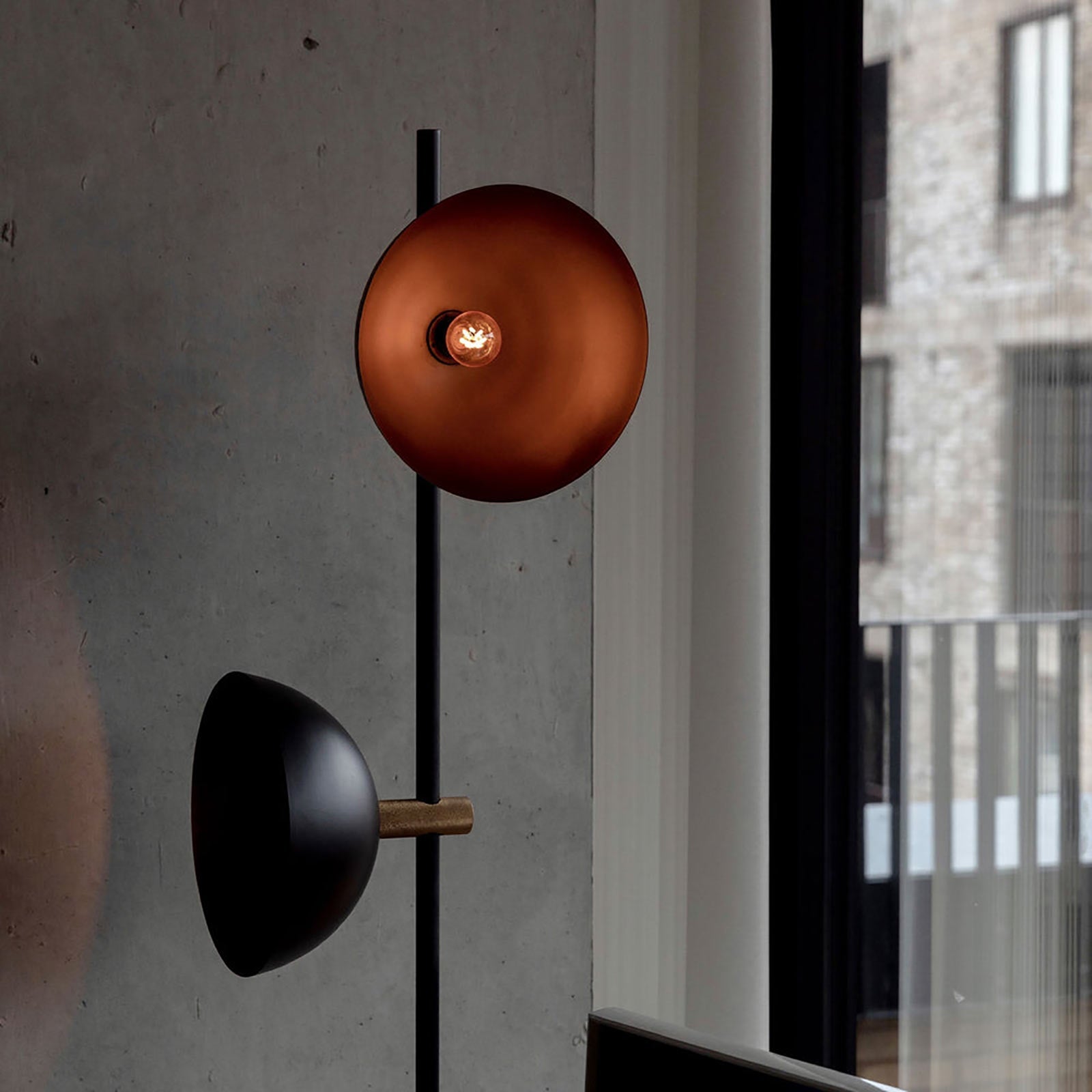 Pluto Candelabra Base G14 Type LED Bulb in Bedroom.