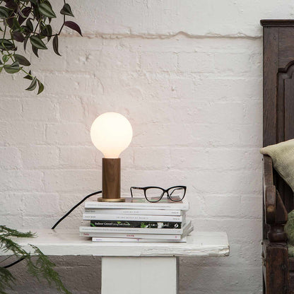 Porcelain III Medium Base G40 Type LED Bulb in bath room.