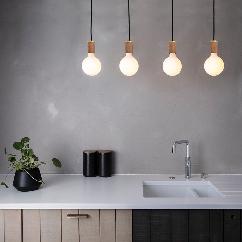 Porcelain III Pendant Light in kitchen.