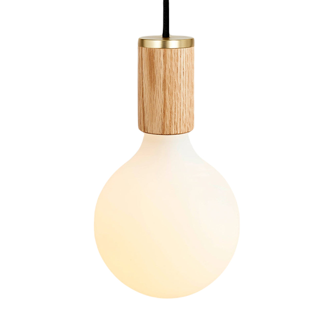 Porcelain III Pendant Light in Oak.
