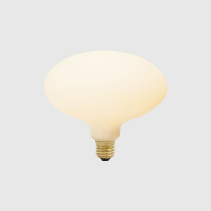 Porcelain Oval 7W 2000-2800K E26 LED Bulb in Detail.
