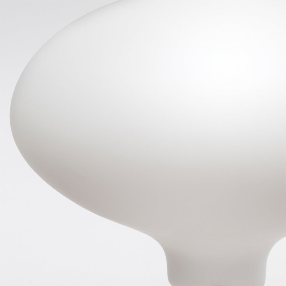 Porcelain Oval 7W 2000-2800K E26 LED Bulb in Detail.