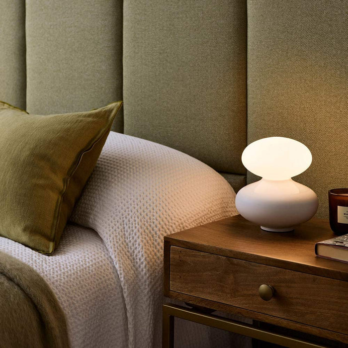 Reflection Oval Table Lamp in bedroom.