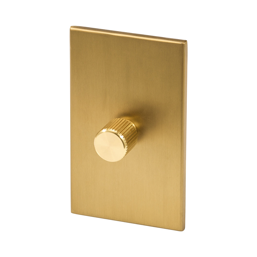 Rotary Wall Dimmer in Brass (Single Rotary).