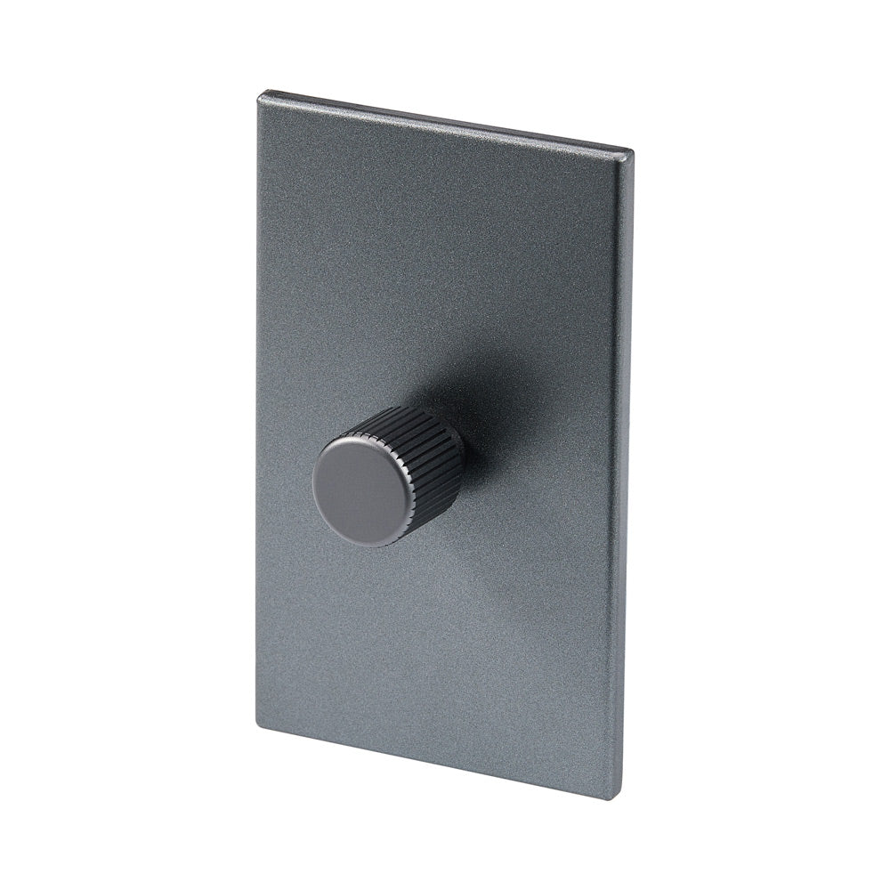 Rotary Wall Dimmer in Graphite (Single Rotary).