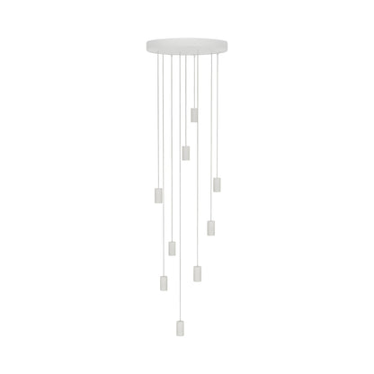 Signature Multi Light Pendant Light in Chalk (Chalk/9-Light).