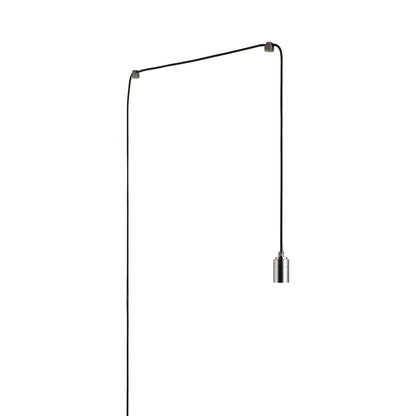 Signature Oval II Plug-in Pendant Light in Graphite.