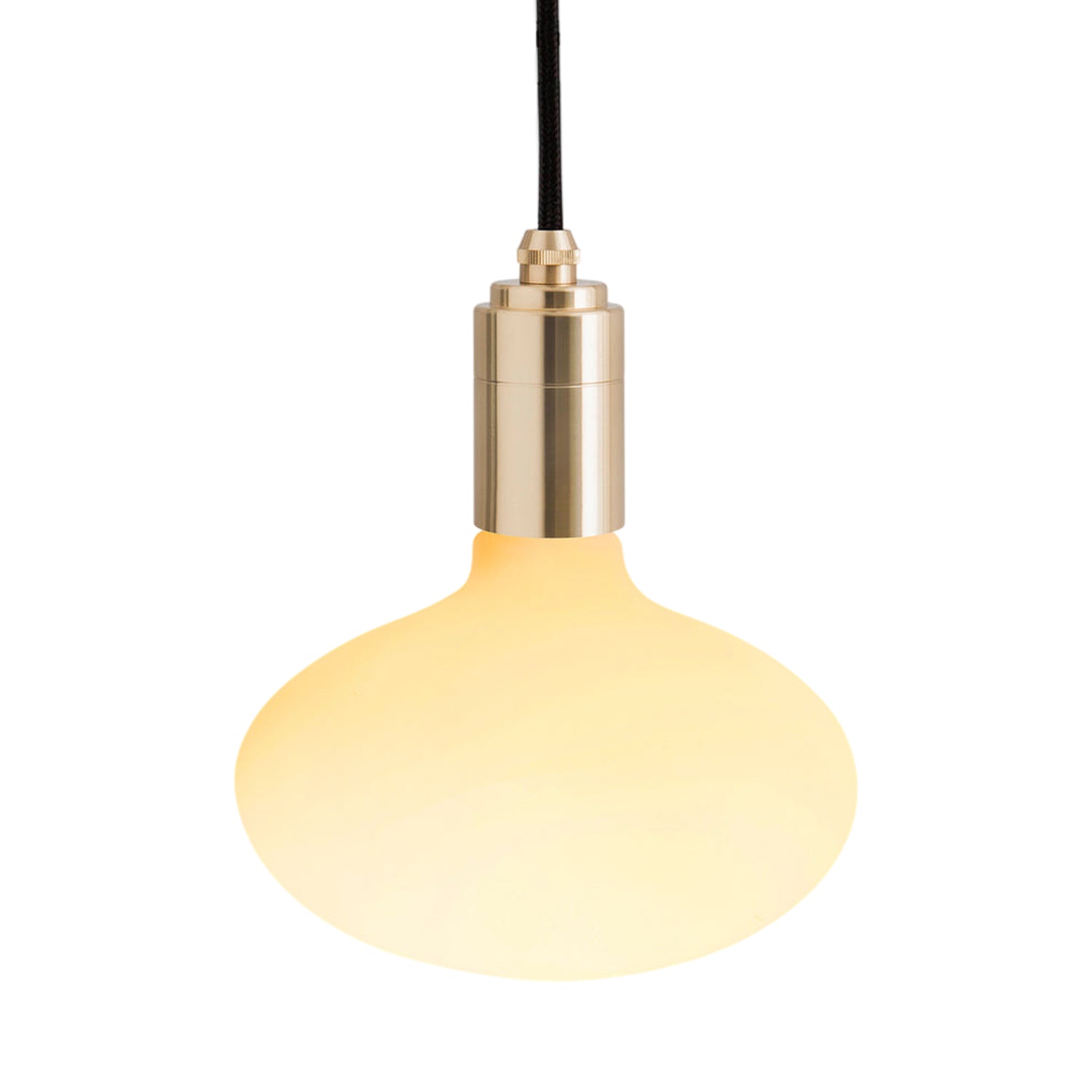 Signature Oval Pendant Light in Brass.