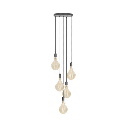 Signature Voronoi II Multi Light Pendant Light in Graphite.