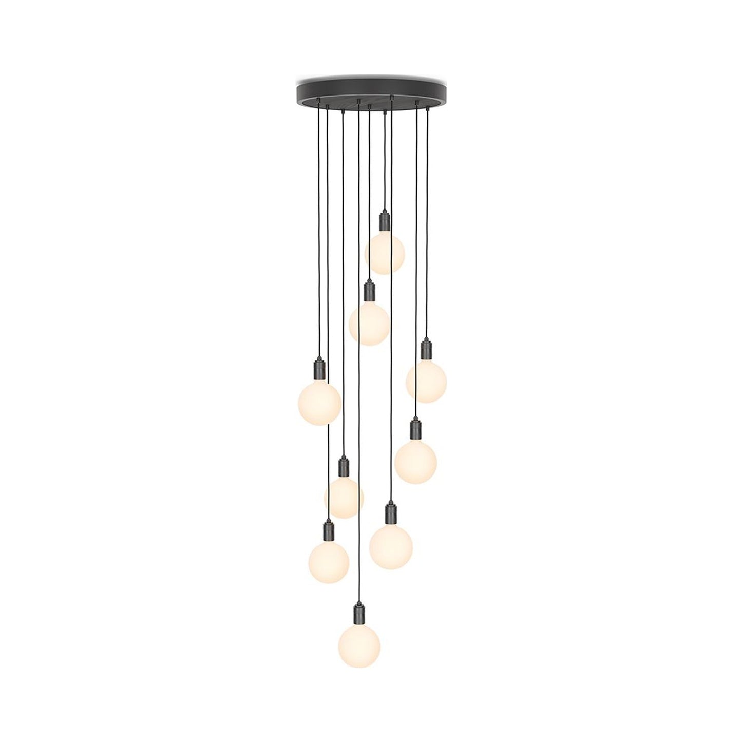 Sphere IV Multi Light Pendant Light in Graphite.