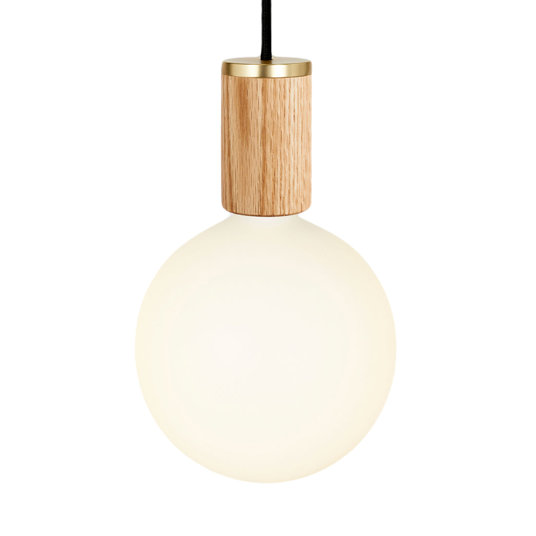 Sphere IV Pendant Light in Oak.