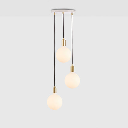 Sphere IV Triple Pendant Light in Detail.