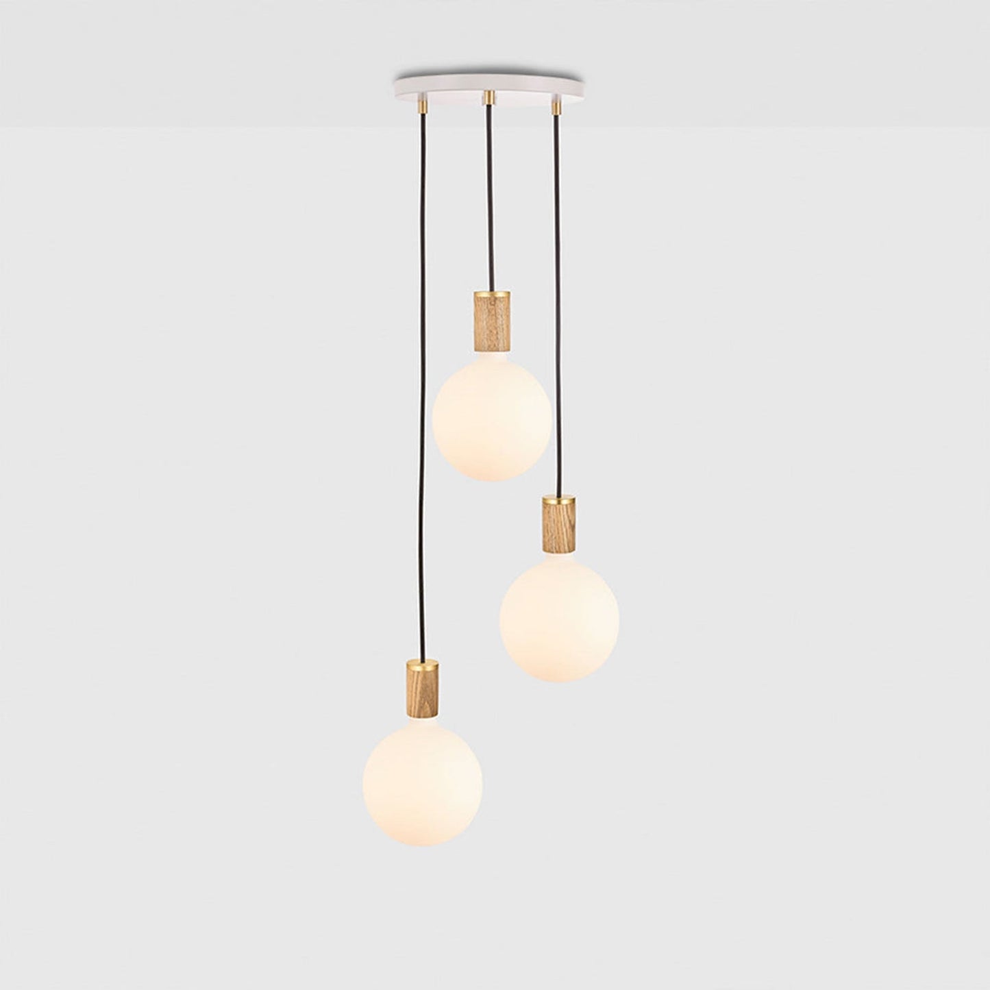 Sphere IV Triple Pendant Light in Detail.