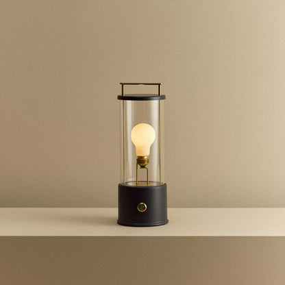 The Muse 2.0 Portable Table Lamp in Hackles Black.