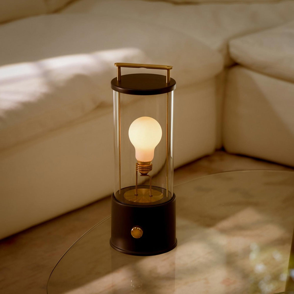 The Muse 2.0 Portable Table Lamp in living room.
