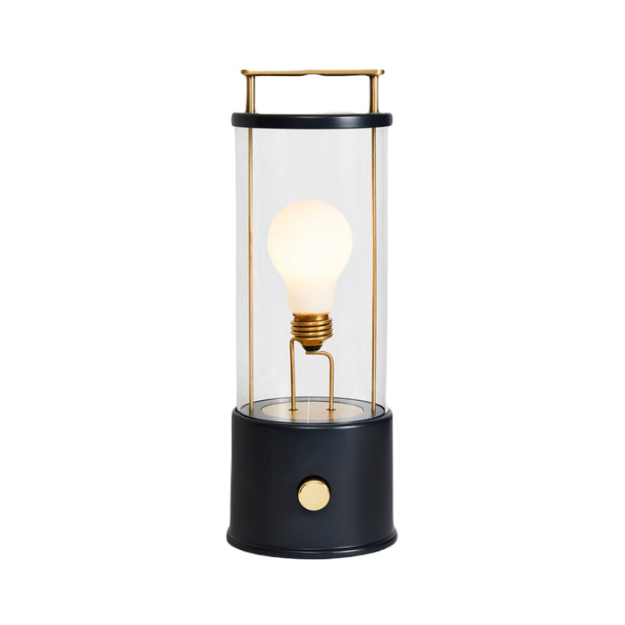 The Muse LED Portable Table Lamp in Hackles Black.