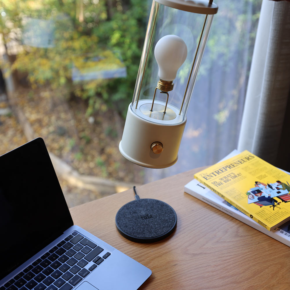 The Muse Wireless Charger in living room.