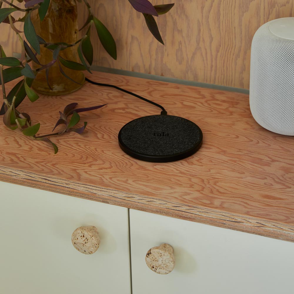 The Muse Wireless Charger in living room.