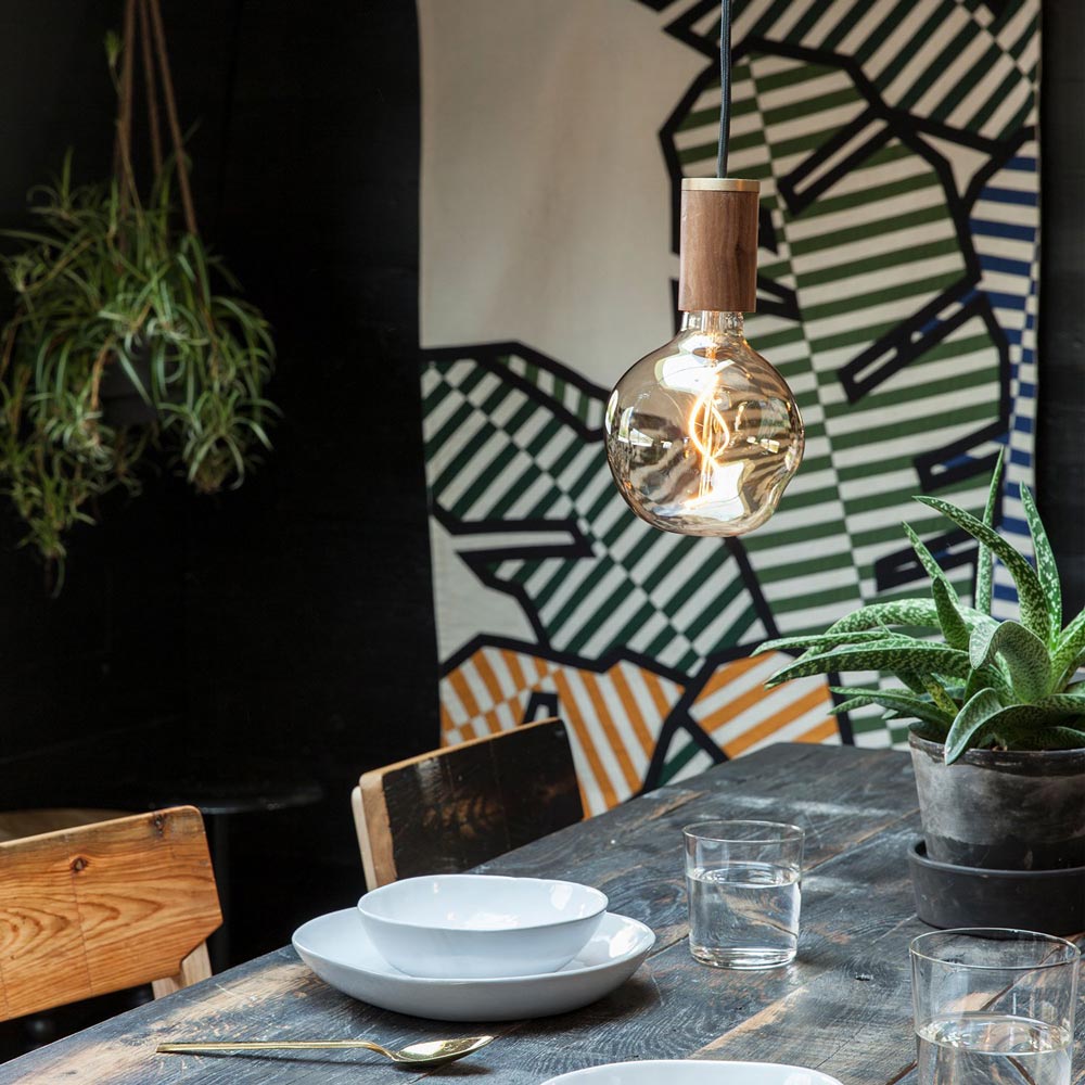 Voronoi I Pendant Light in dining room.