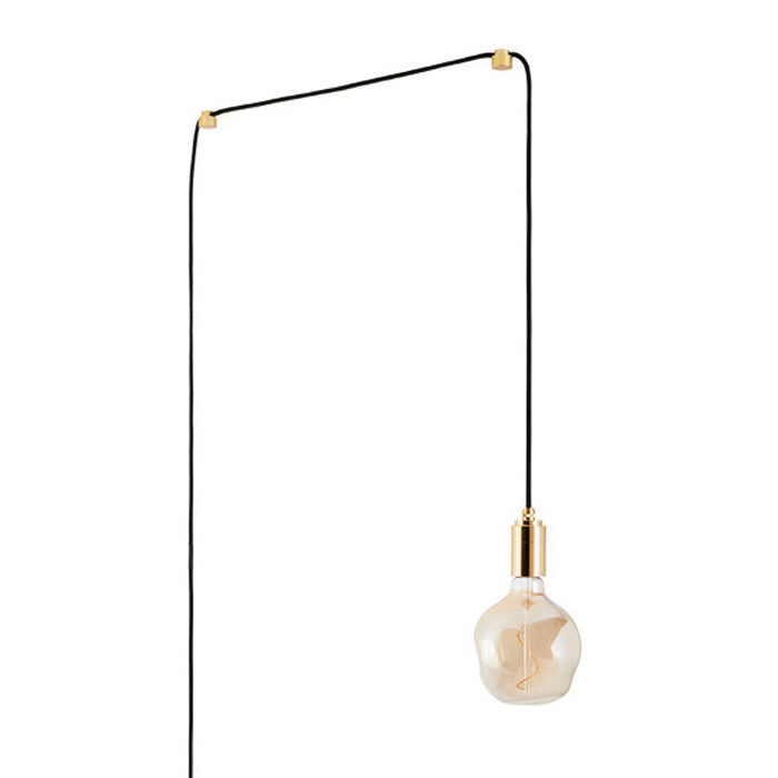 Voronoi I Plug-In Pendant Light in Brass.