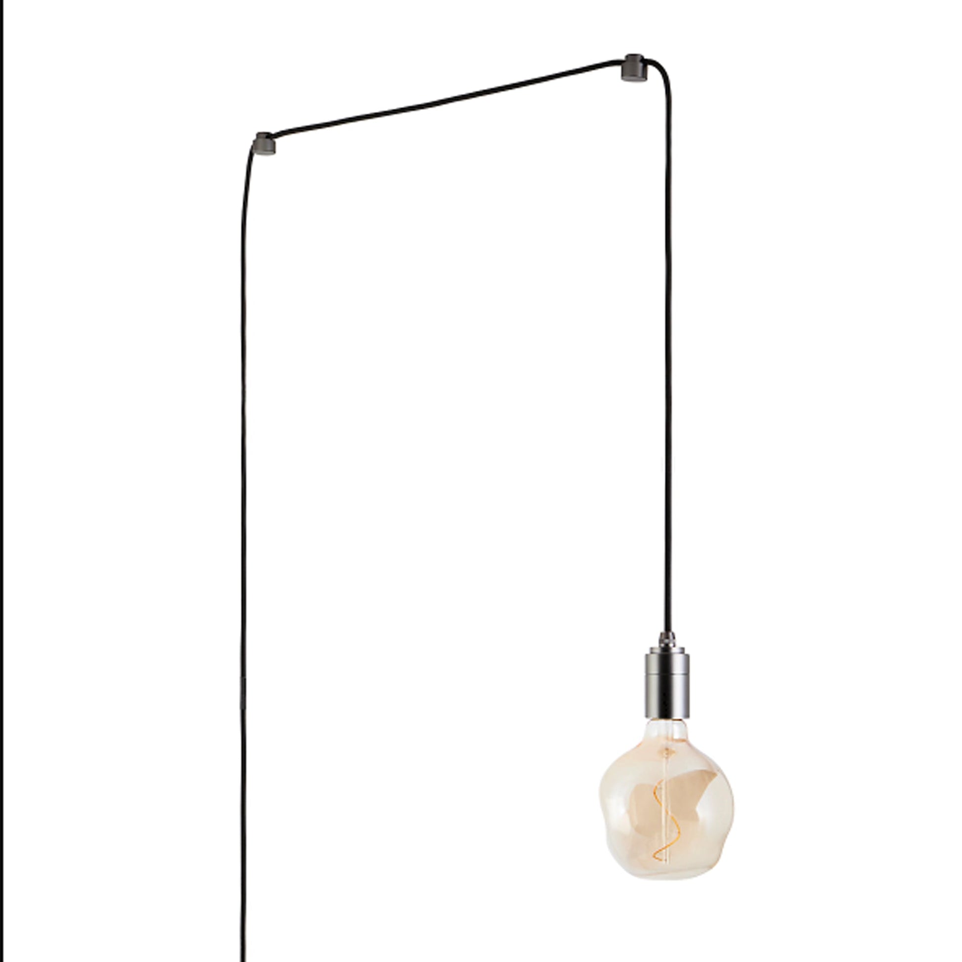 Voronoi I Plug-In Pendant Light in Graphite.