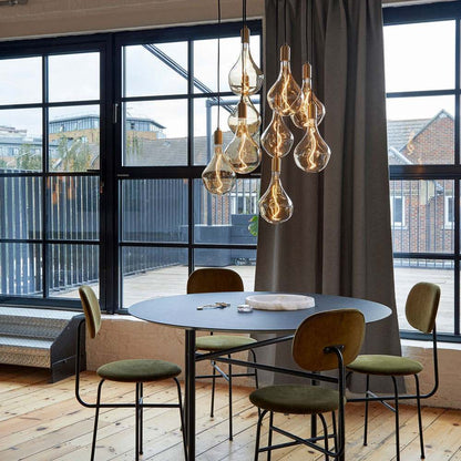 Voronoi II Multi Light Pendant Light in living room.