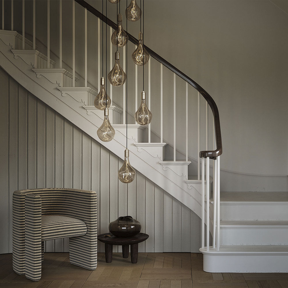 Voronoi II Multi Light Pendant Light in living room.