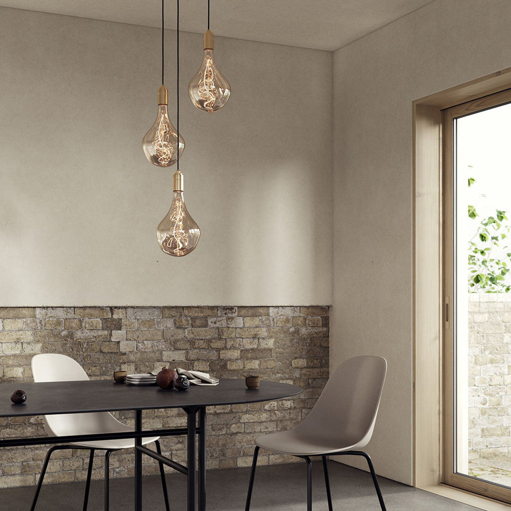 Voronoi II Triple Light Pendant Light in dining room.