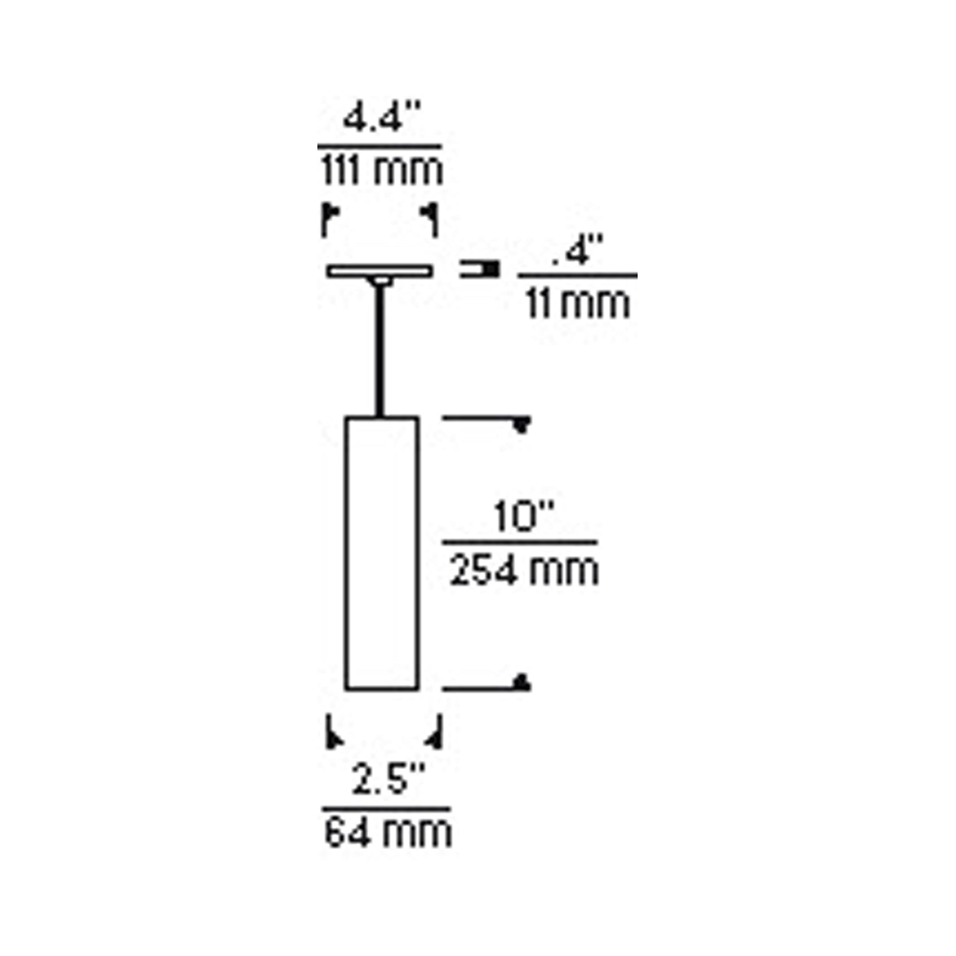 Piper Low Voltage Pendant Light - line drawing.
