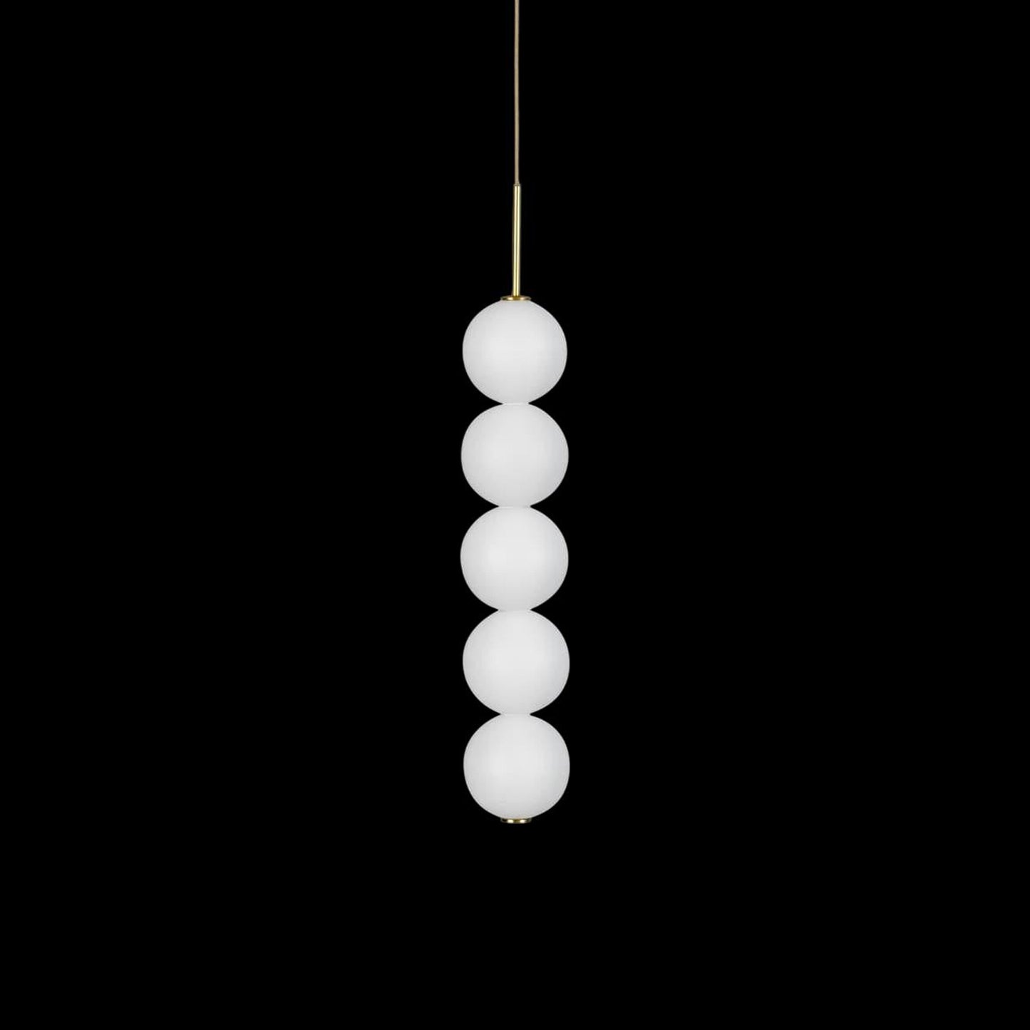 Abacus LED Pendant Light in Satin Brass (Small).