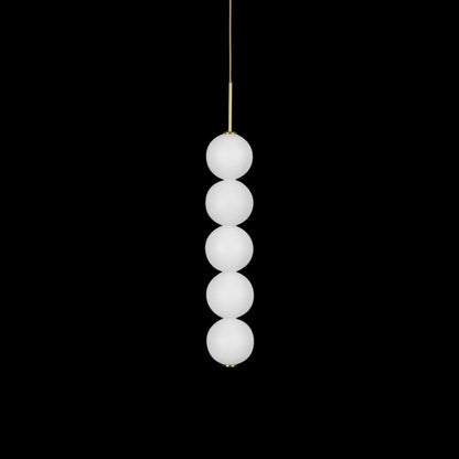 Abacus LED Pendant Light in Satin Brass (Small).