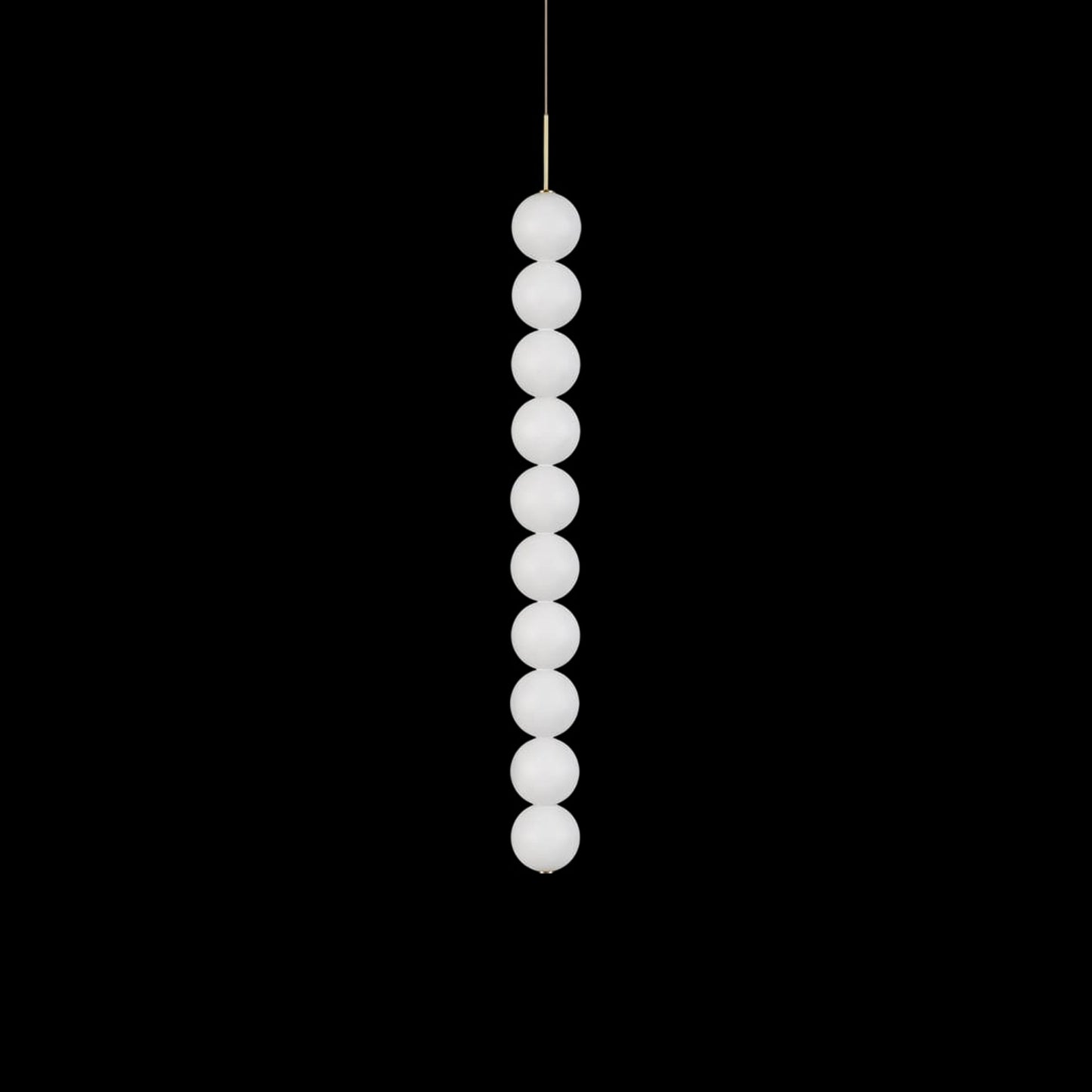 Abacus LED Pendant Light in Satin Brass (Medium).