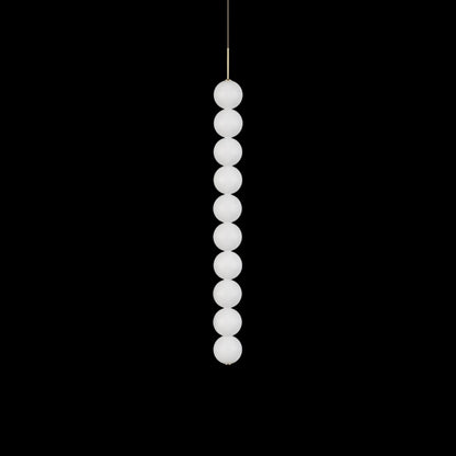 Abacus LED Pendant Light in Satin Brass (Medium).