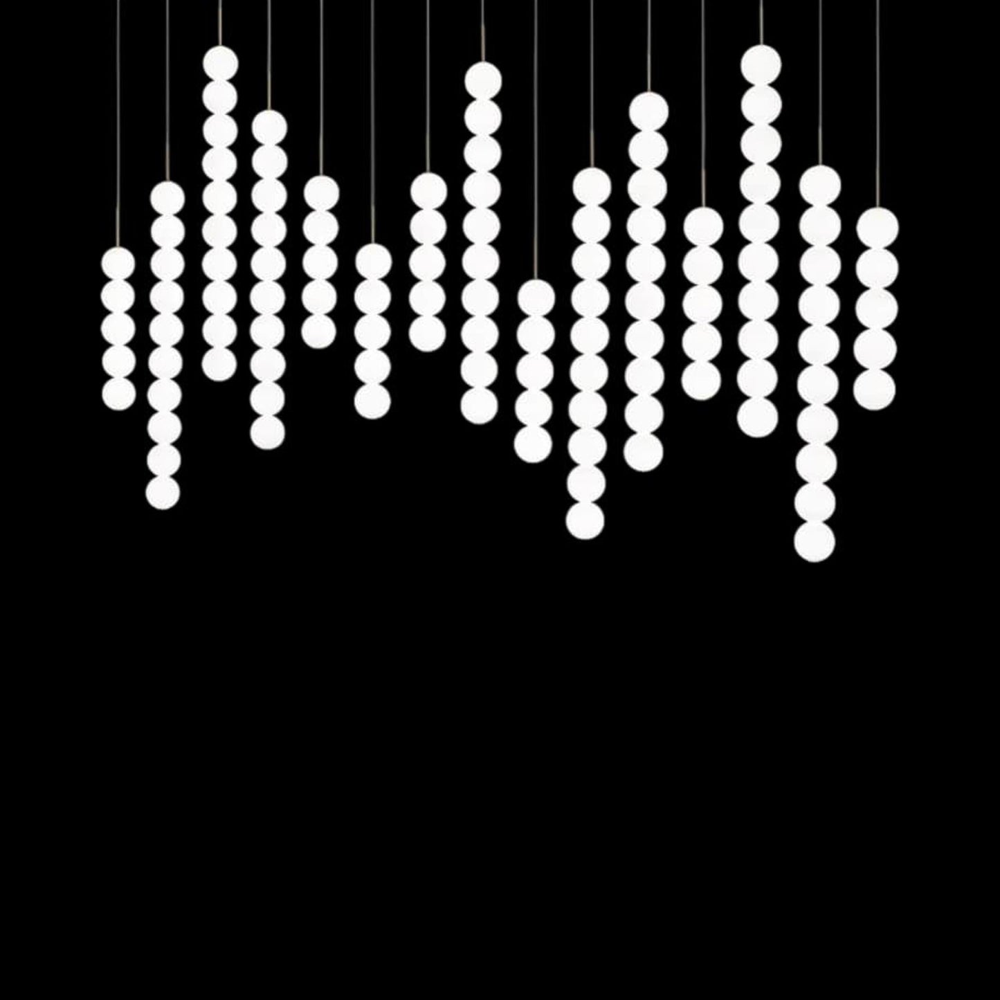 Abacus Linear LED Pendant Light in Painted Brass (Large).
