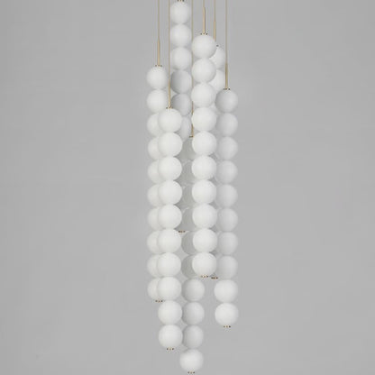 Abacus Round Multi Light LED Pendant Light in Detail.