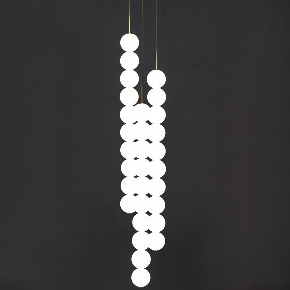 Abacus Round Multi Light LED Pendant Light in Detail.