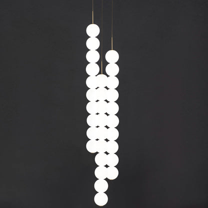 Abacus Round Multi Light LED Pendant Light in Detail.